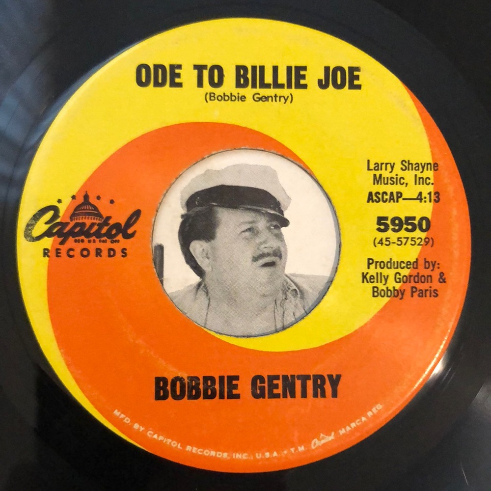 Bobbie Gentry Mississippi Delta Vinyl 45 Record '67